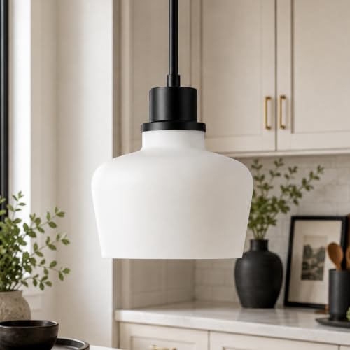 Modern 8 Inch Black Pendant Light