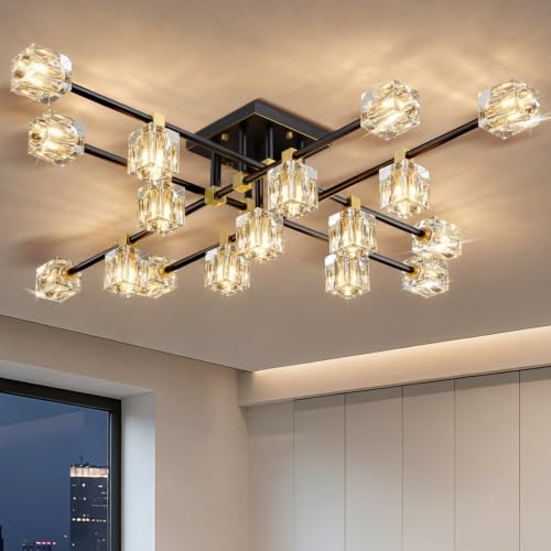Crystal Sputnik Ceiling Light Fixture
