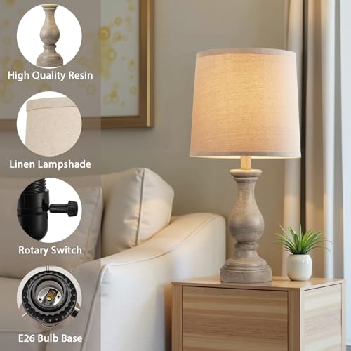 Farmhouse Table Lamps Set of 2 (2 Count)