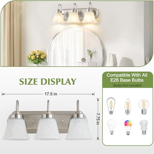 3 Light Bathroom Vanity Lights
