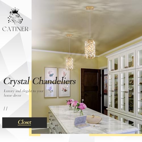 Gold Crystal Pendant Light