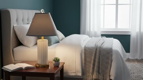 32292A Transitional Hardback Empire Shaped Spider Construction Lamp Shade in Grey