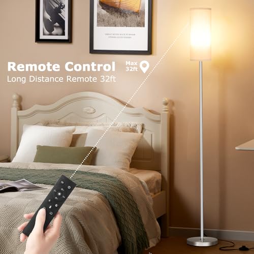 64'' Floor Lamps for Living Room with Remote Control and Stepless Dimmable Colors Temperature & Brightness