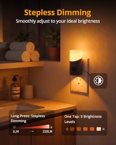 Amber Night Light with Motion Sensor (2 Count)