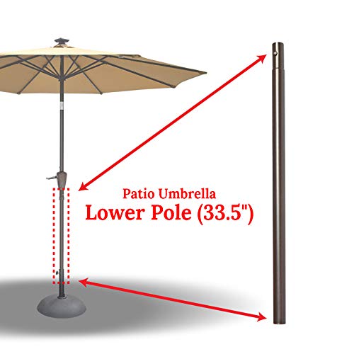 Replacement Umbrella Lower Pole for Patio Umbrella