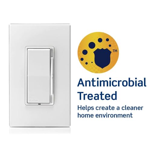 Decora Slide Dimmer Switch Antimicrobial Treated for Dimmable LED