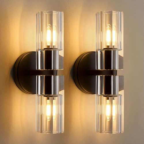 Crystal Wall Sconces Set of Two