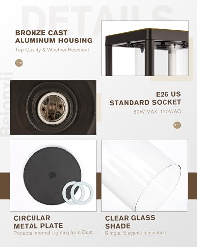 Outdoor Post Lights (2 Count)