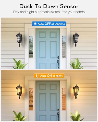 Dusk to Dawn Outdoor Light Fixtures Wall Mount (2 Count)