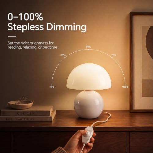 Mushroom Lamp Table Lamps Set of 2 for Bedroom Living Room (2 Count)