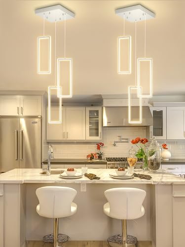 Modern LED Chandelier Adjustable Hanging Chrome Pendant Light Fixture 3