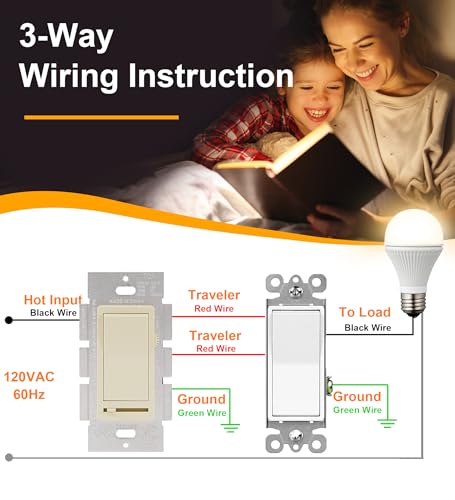 in Wall Dimmer Switch for LED Light (2 Count)