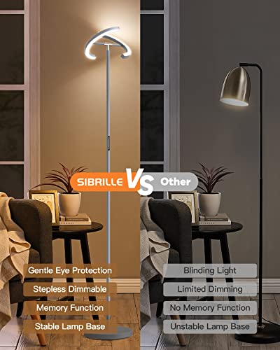 Silver Floor Lamps for Living Room