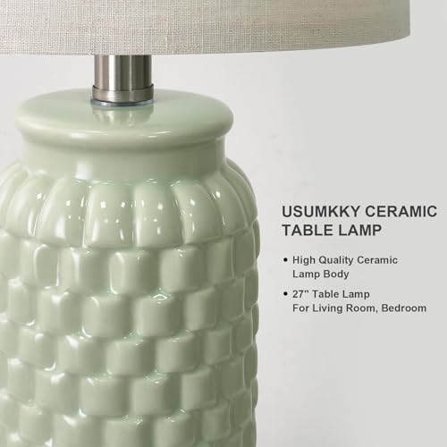 27" Ceramic Table Lamps Set of 2 (2 Count)