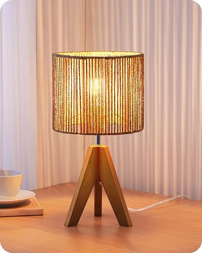 Small Rattan Table Lamp