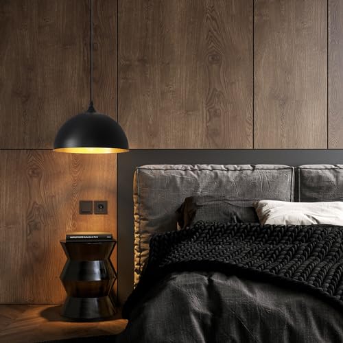 Black Plug in Pendant Light 2 Packs 11.8inch