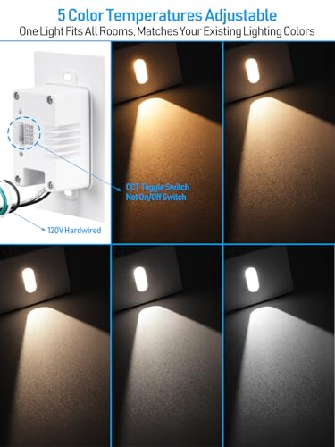6 Pack 5CCT LED Step Light (6 Count)