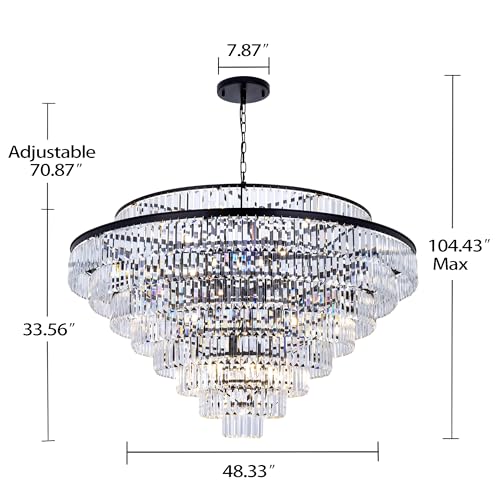 Large Crystal Chandelier