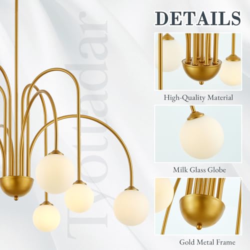 Modern Gold Sputnik Chandelier 8