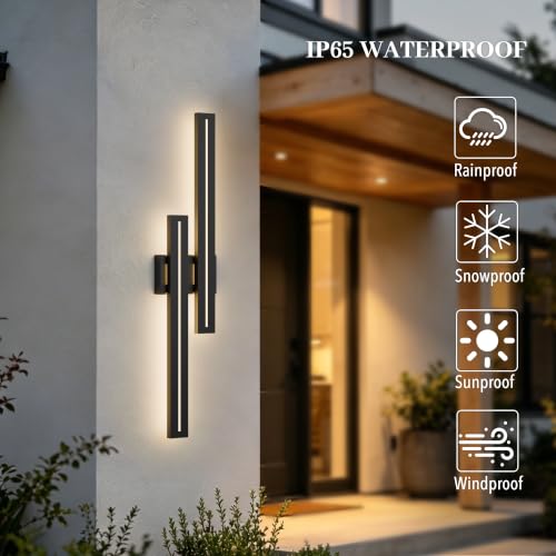 39 Inch Aluminum LED Outdoor Wall Lights 3000K