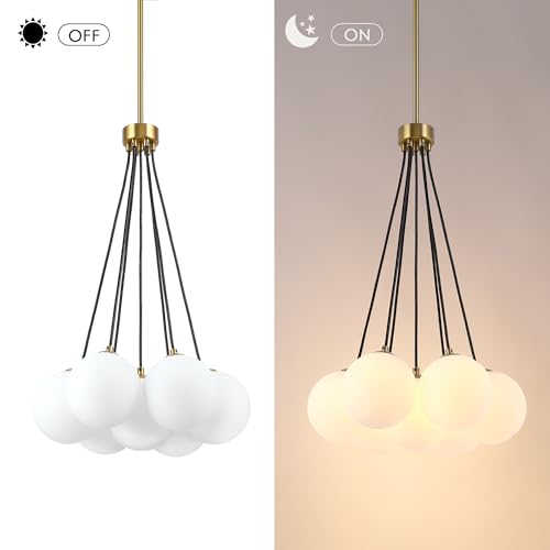 Modern Sputnik Glass Chandelier