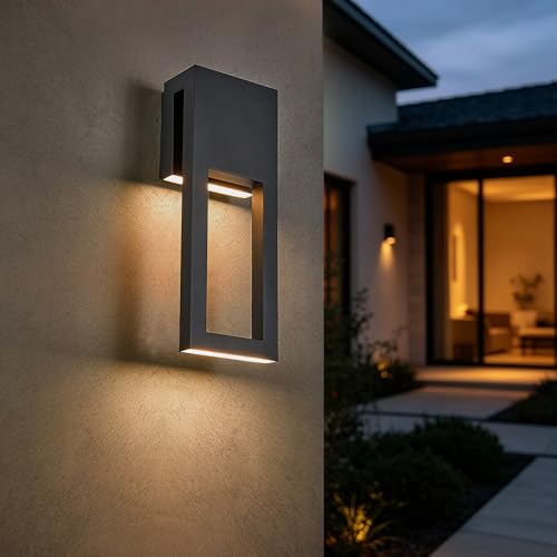 Outdoor Wall Sconce with Photocell Sensor