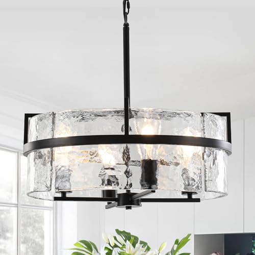 Black Drum Chandelier
