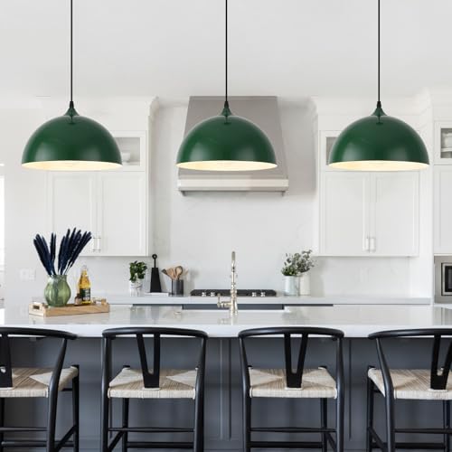 Green Pendant Lights (3 Count)