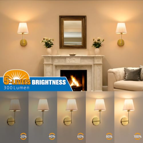 14.5 inch Battery Operated Wall Sconce Set of 2 (2 Count)