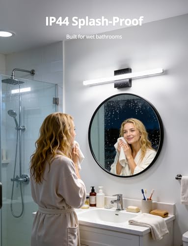 Black Vanity Lights Over Mirror (2 Count)