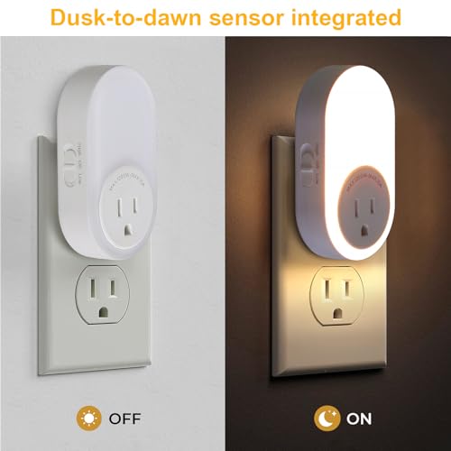 Night Lights Plug Into Wall with Power Outlet