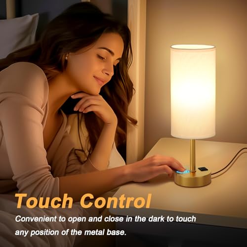 Touch Bedside Lamps for Nightstand