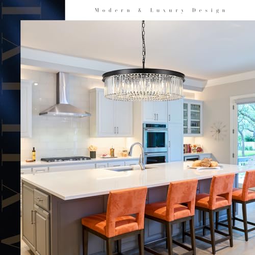 30" Modern Crystals Chandelier 12