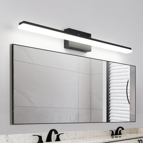 36in Modern LED Vanity Lights for Bathroom Black