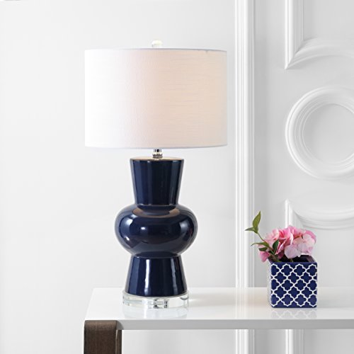 Julia Hourglass 28.5" Ceramic Bedside Table Lamp