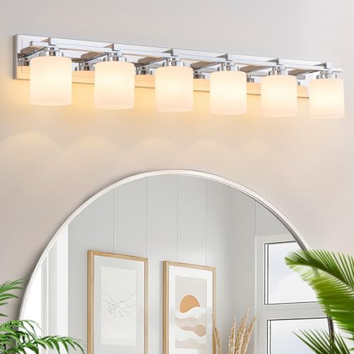Modern Bathroom Light Fixtures Over Mirror