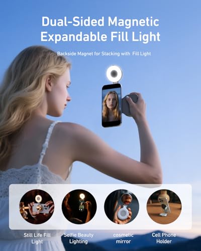 Magnetic Phone Camera Grip & C03 Magnetic Selfie Light Creator Kit