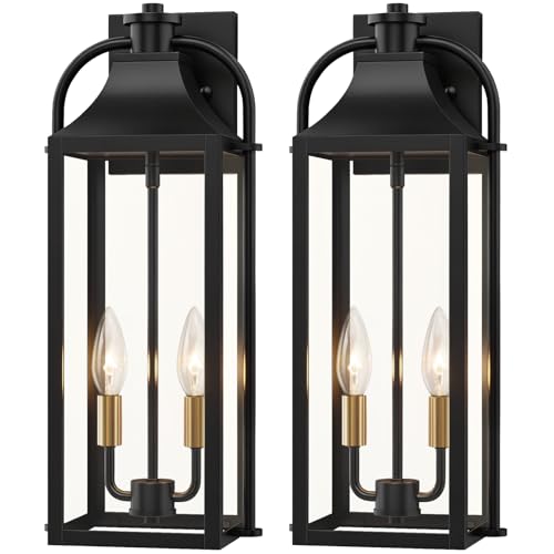 19" Large Porch Lights Outdoor (2 Count)