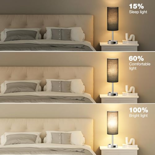 Black Bedside Lamp for Bedroom