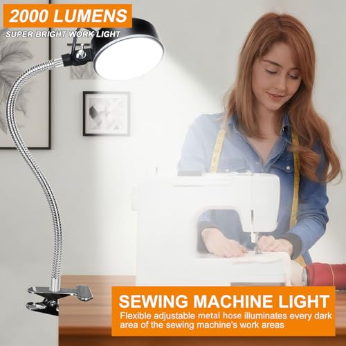 Clamp Light LED Work Light with Flexible & Strong Clip for Workshop