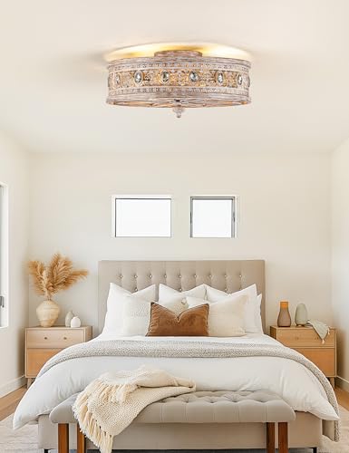 Farmhouse Chandelier Ceiling Fan with Light