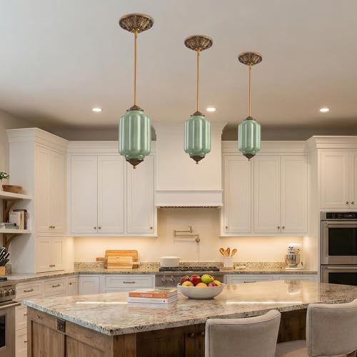 5.5 in Vintage Milk Glass Ceiling Light Fixture