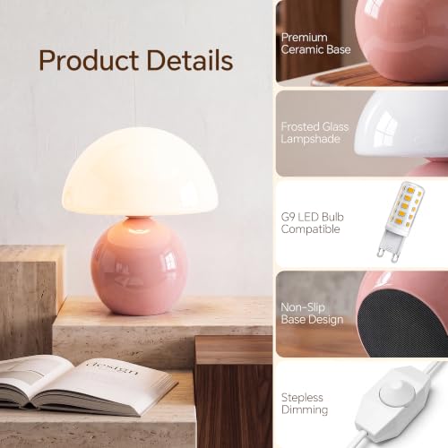 Mushroom Lamp Table Lamp for Bedroom