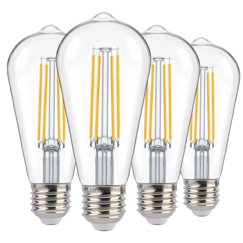Dusk to Dawn Outdoor Sensor ST19 LED Light Bulb (4 Count)