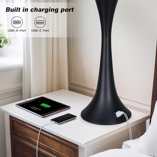 27.5" Black table Lamps for Living Room