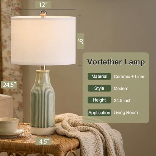 23.5" Bedside Lamps Set of 2 (2 Count)