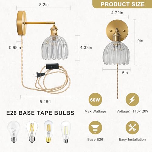 Plug in Wall Sconce