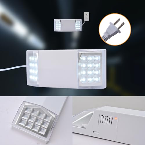 Plug Emergency Lights for Business Home Power Failure Outage 4Hours 300lm LED Exit Lighting Fixtures with Battery Backup AC85