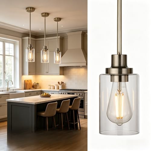 Mini Pendant Lights Brushed Nickel 1