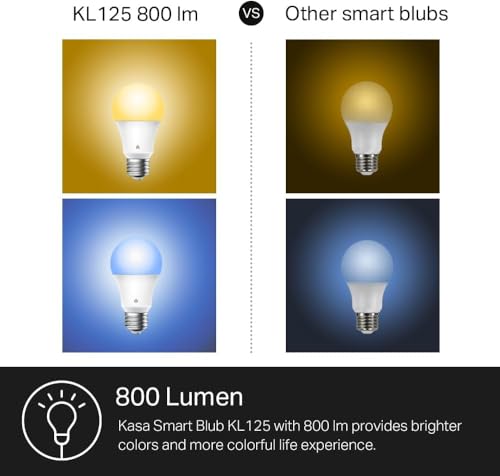 Light Bulbs Full Color Changing Dimmable Smart WiFi Bulbs Compatible with Alexa and Google Home (2 Count)